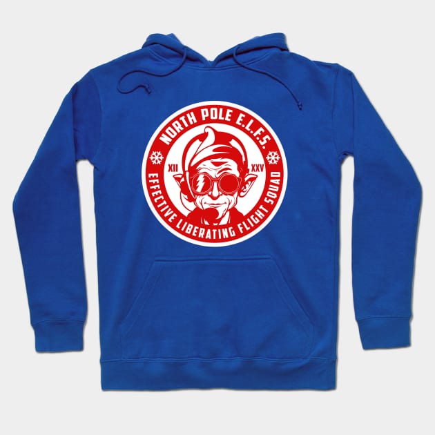 North Pole E.L.F.S. (Red) Hoodie by PopCultureShirts